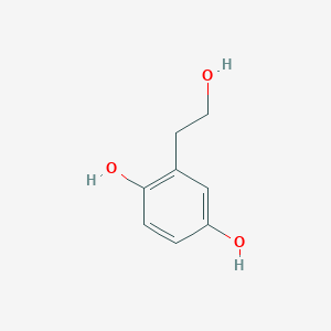 molecular formula C8H10O3 B3047027 2-(2-Hydroxyethyl)benzene-1,4-diol CAS No. 13398-95-3