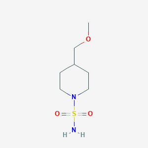 molecular formula C7H16N2O3S B3047036 4-(Methoxymethyl)piperidine-1-sulfonamide CAS No. 1341657-66-6