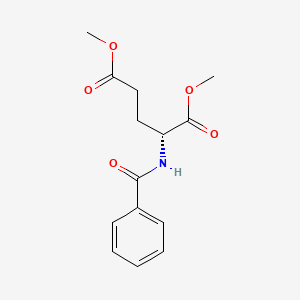 molecular formula C14H17NO5 B3047065 (R)-dimethyl 2-benzamidopentanedioate CAS No. 1346773-61-2