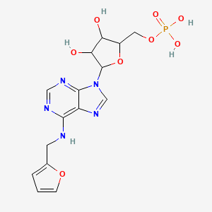 [5-[6-(2-Furylmethylamino)purin-9-yl]-3,4-dihydroxy-oxolan-2-yl]methoxyphosphonic acid