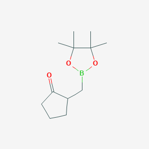 2-[(4,4,5,5-Tetramethyl-1,3,2-dioxaborolan-2-yl)methyl]cyclopentan-1-one
