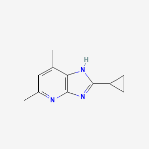 2-Cyclopropyl-5,7-dimethyl-3H-imidazo[4,5-b]pyridine