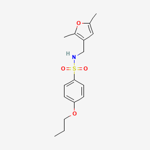 N-((2,5-dimethylfuran-3-yl)methyl)-4-propoxybenzenesulfonamide