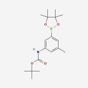 tert-Butyl N-[3-methyl-5-(tetramethyl-1,3,2-dioxaborolan-2-yl)phenyl]carbamate