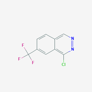 molecular formula C9H4ClF3N2 B3047099 1-Chloro-7-(trifluoromethyl)phthalazine CAS No. 1352934-00-9