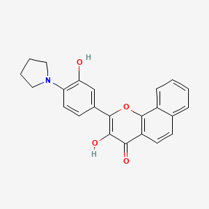 3-Hydroxy-2-[3-hydroxy-4-(pyrrolidin-1-yl)phenyl]benzo[h]chromen-4-one