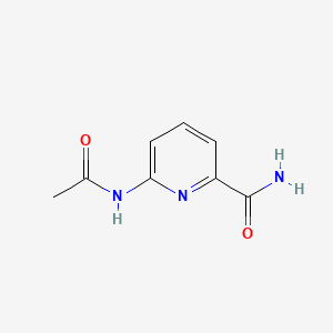 molecular formula C8H9N3O2 B3047108 6-Acetamidopyridine-2-carboxamide CAS No. 13537-98-9