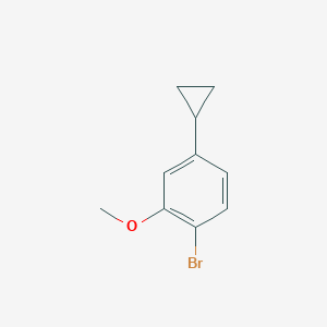 molecular formula C10H11BrO B3047110 1-Bromo-4-cyclopropyl-2-methoxybenzene CAS No. 1353855-71-6