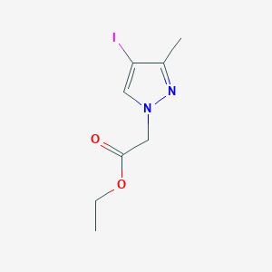 molecular formula C8H11IN2O2 B3047135 Ethyl 2-(4-iodo-3-methyl-1H-pyrazol-1-yl)acetate CAS No. 1354704-28-1
