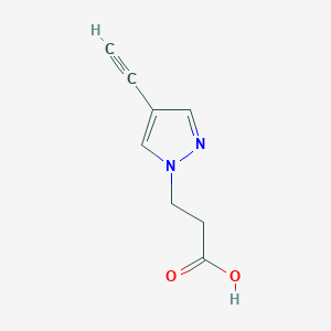 3-(4-ethynyl-1{H}-pyrazol-1-yl)propanoic acid