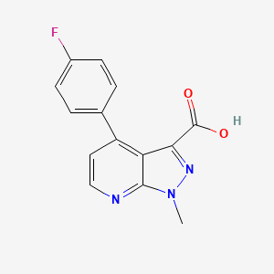 4-(4-Fluorophenyl)-1-methyl-1H-pyrazolo[3,4-b]pyridine-3-carboxylic acid