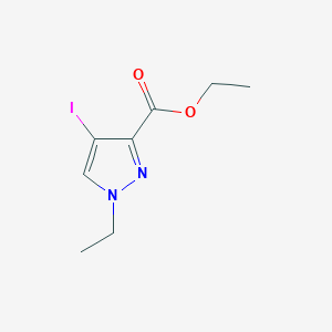 molecular formula C8H11IN2O2 B3047155 ethyl 1-ethyl-4-iodo-1H-pyrazole-3-carboxylate CAS No. 1354705-02-4