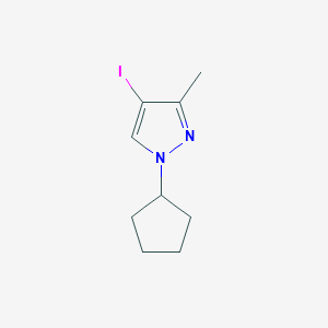 molecular formula C9H13IN2 B3047159 1-Cyclopentyl-4-iodo-3-methyl-1H-pyrazole CAS No. 1354705-17-1