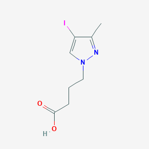 molecular formula C8H11IN2O2 B3047163 4-(4-Iodo-3-methyl-1H-pyrazol-1-yl)butanoic acid CAS No. 1354705-25-1