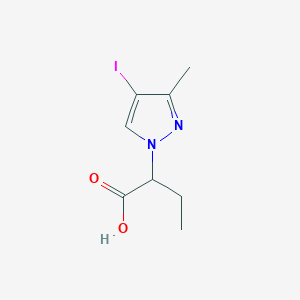 2-(4-Iodo-3-methyl-1H-pyrazol-1-yl)butanoic acid