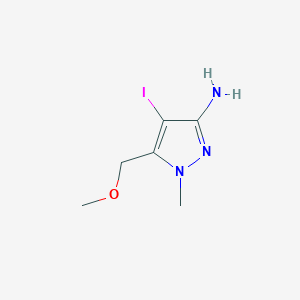 4-Iodo-5-(methoxymethyl)-1-methylpyrazole-3-ylamine