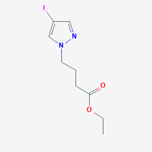 molecular formula C9H13IN2O2 B3047203 Ethyl 4-(4-iodo-1H-pyrazol-1-yl)butanoate CAS No. 1354706-70-9