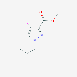 molecular formula C9H13IN2O2 B3047204 Methyl 4-iodo-1-isobutyl-1H-pyrazole-3-carboxylate CAS No. 1354706-71-0