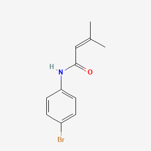 molecular formula C11H12BrNO B3047221 2-Butenamide, N-(4-bromophenyl)-3-methyl- CAS No. 135631-89-9