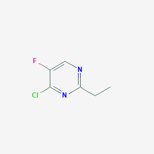 molecular formula C6H6ClFN2 B3047238 4-Chloro-2-ethyl-5-fluoropyrimidine CAS No. 1359701-88-4