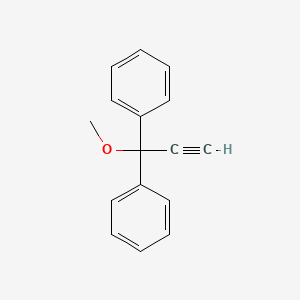 Benzene, 1,1'-(1-methoxy-2-propynylidene)bis-