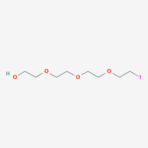 molecular formula C8H17IO4 B3047257 Ethanol, 2-[2-[2-(2-iodoethoxy)ethoxy]ethoxy]- CAS No. 136399-06-9