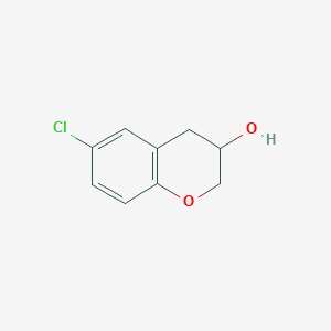 molecular formula C9H9ClO2 B3047258 6-Chloro-3,4-dihydro-2H-1-benzopyran-3-ol CAS No. 136513-98-9