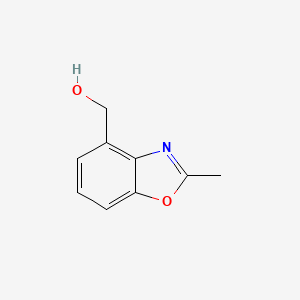 molecular formula C9H9NO2 B3047269 (2-Methylbenzo[d]oxazol-4-yl)methanol CAS No. 136663-36-0