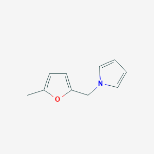 molecular formula C10H11NO B3047272 Pyrrole, 1-(5-methylfurfuryl) CAS No. 13678-52-9