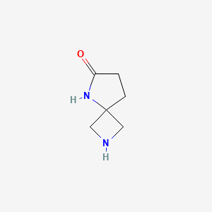molecular formula C6H10N2O B3047297 2,5-Diazaspiro[3.4]octan-6-one CAS No. 1373028-77-3