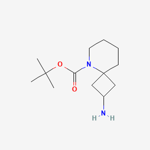 molecular formula C13H24N2O2 B3047316 Tert-butyl 2-amino-5-azaspiro[3.5]nonane-5-carboxylate CAS No. 1374659-13-8