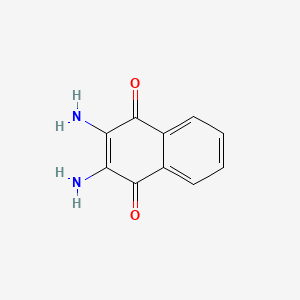molecular formula C10H8N2O2 B3047323 2,3-Diaminonaphthalene-1,4-dione CAS No. 13755-95-8