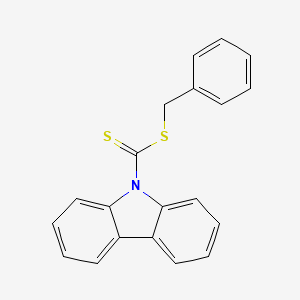 molecular formula C20H15NS2 B3047331 Benzyl 9H-carbazole-9-carbodithioate CAS No. 137780-73-5