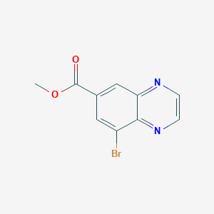 molecular formula C10H7BrN2O2 B3047332 Methyl 8-bromoquinoxaline-6-carboxylate CAS No. 1378260-25-3