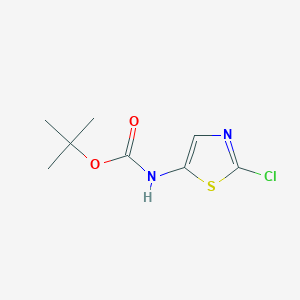 molecular formula C8H11ClN2O2S B3047342 tert-Butyl (2-chlorothiazol-5-yl)carbamate CAS No. 1379344-91-8