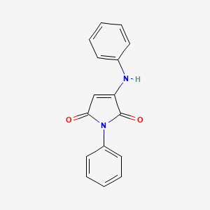 molecular formula C16H12N2O2 B3047345 3-Anilino-1-phenyl-1h-pyrrole-2,5-dione CAS No. 13797-26-7