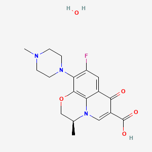 molecular formula C18H22FN3O5 B3047363 Levofloxacin hydrate CAS No. 138199-72-1