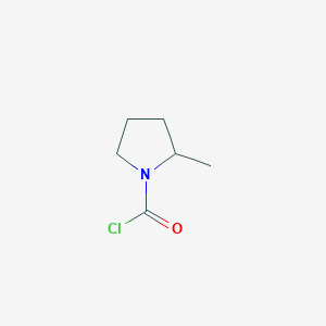 molecular formula C6H10ClNO B3047375 2-methylpyrrolidine-1-carbonyl chloride CAS No. 1383776-63-3