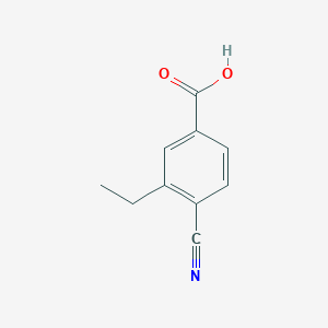 molecular formula C10H9NO2 B3047393 4-Cyano-3-ethylbenzoic acid CAS No. 138642-94-1