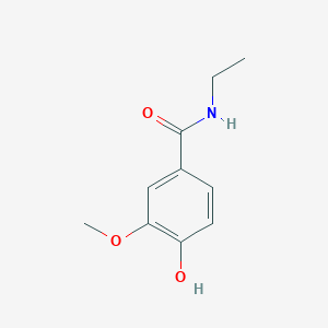molecular formula C10H13NO3 B3047398 N-Ethyl-4-hydroxy-3-methoxybenzamide CAS No. 138863-01-1