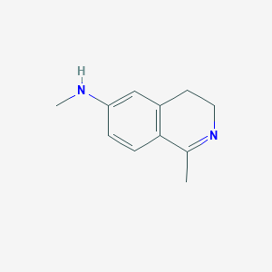molecular formula C11H14N2 B3047403 N,1-Dimethyl-3,4-dihydroisoquinolin-6-amine CAS No. 138976-87-1