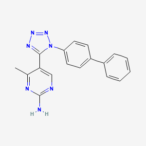 5-(1-Biphenyl-4-yl-1h-tetrazol-5-yl)-4-methylpyrimidin-2-ylamine