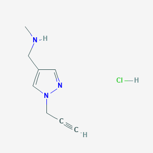 methyl({[1-(prop-2-yn-1-yl)-1H-pyrazol-4-yl]methyl})amine hydrochloride