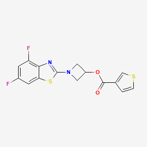 1-(4,6-Difluorobenzo[d]thiazol-2-yl)azetidin-3-yl thiophene-3-carboxylate