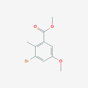 B3047458 Methyl 3-bromo-5-methoxy-2-methylbenzoate CAS No. 13979-62-9