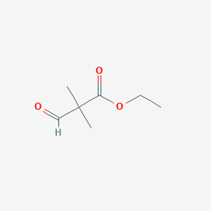 molecular formula C7H12O3 B3047472 ethyl 2,2-dimethyl-3-oxopropanoate CAS No. 14002-65-4
