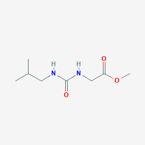 molecular formula C8H16N2O3 B3047485 Methyl 2-(3-isobutylureido)acetate CAS No. 1401319-38-7