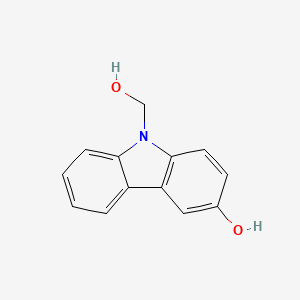 molecular formula C13H11NO2 B3047487 9-(Hydroxymethyl)carbazol-3-ol CAS No. 140158-64-1