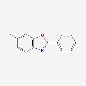 molecular formula C14H11NO B3047488 6-Methyl-2-phenyl-1,3-benzoxazole CAS No. 14016-00-3