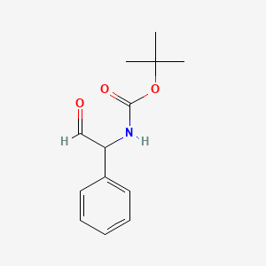 molecular formula C13H17NO3 B3047491 TERT-BUTYL N-(2-OXO-1-PHENYLETHYL)CARBAMATE CAS No. 140196-38-9